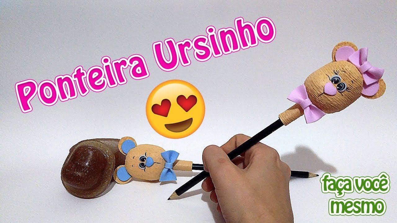 Como Fazer Ponteira Ursinho | Criatividades da Dê