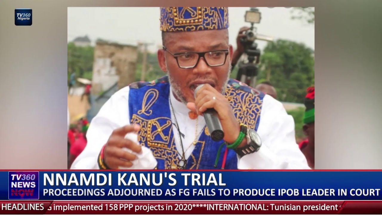 Nnamdi Kanu’s trial adjourned as FG fails to produce IPOB leader in Court