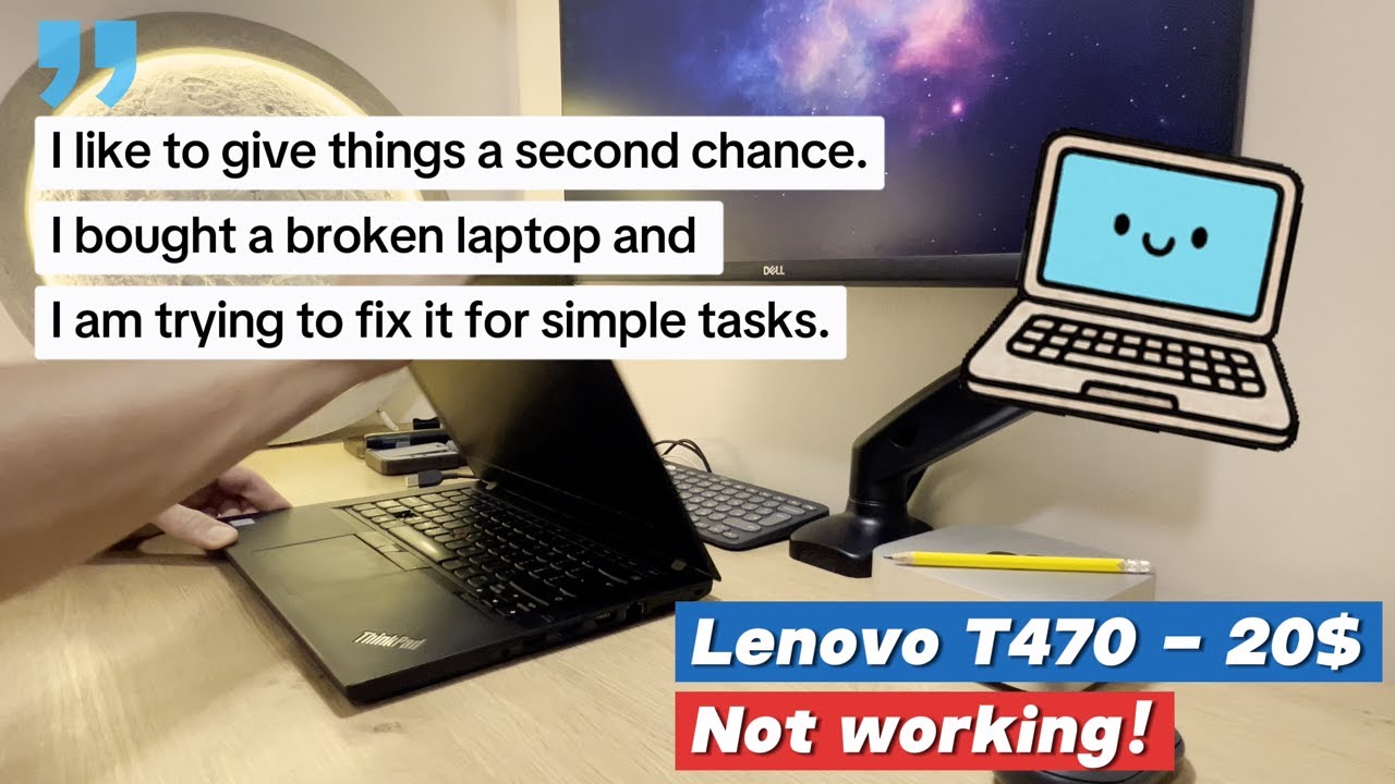 Lenovo ThinkPad T470 — Second Life (Installing RAM, Battery, Keyboard and Replacing Thermal Paste).