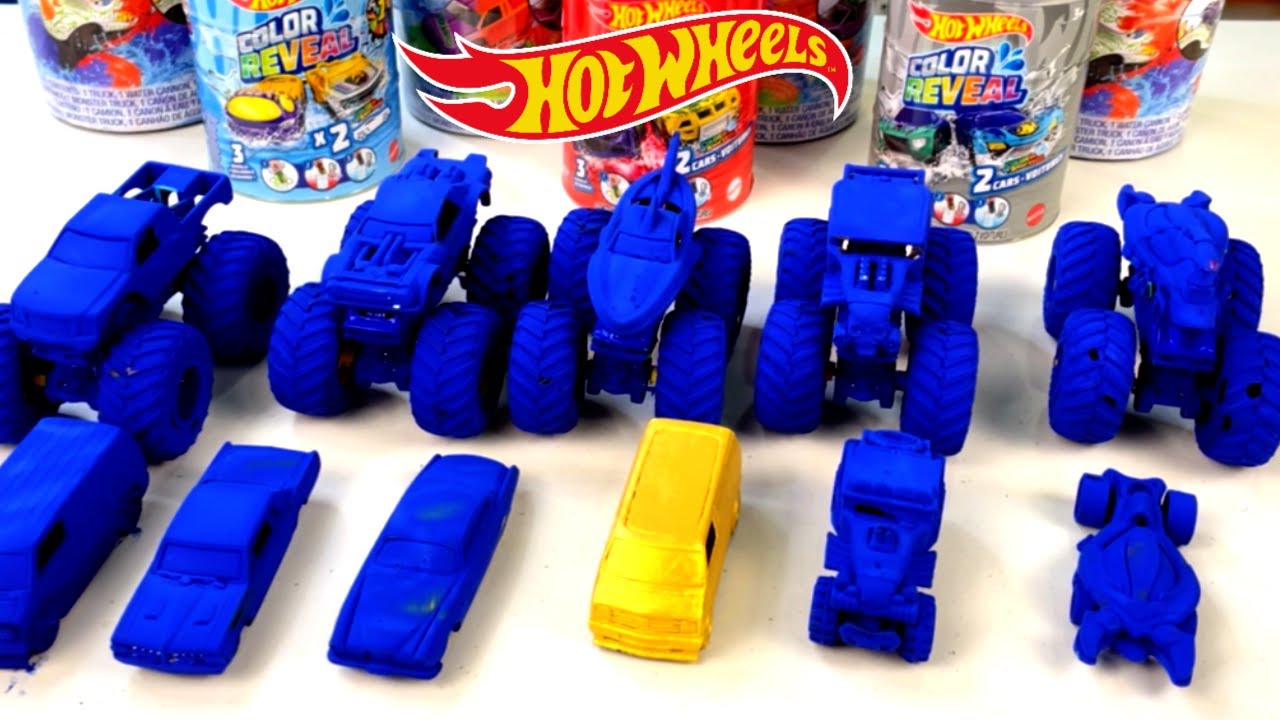 Hot Wheel 10X🤯🚒  MONSTER TRUCKS  Color Reveal Color Shifters 1X GOLDEN ???
