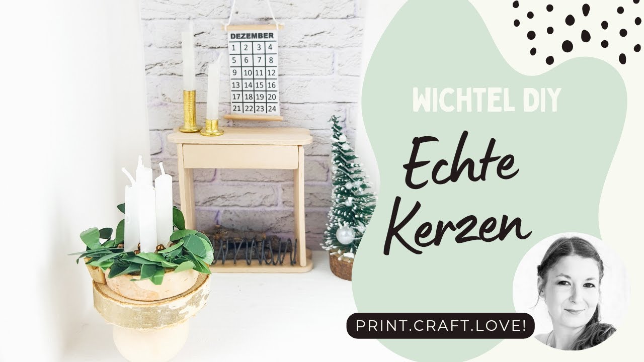 DIY Wichtelt&uuml;r Zubeh&ouml;r - Miniatur-Kerzen gie&szlig;en #shorts #wichtel #wichtelt&uuml;r