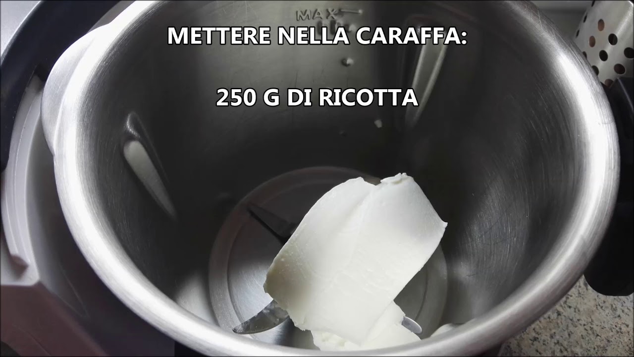 Torta leggera alla ricotta e gocce di cioccolato con Monsieur Cuisine Plus