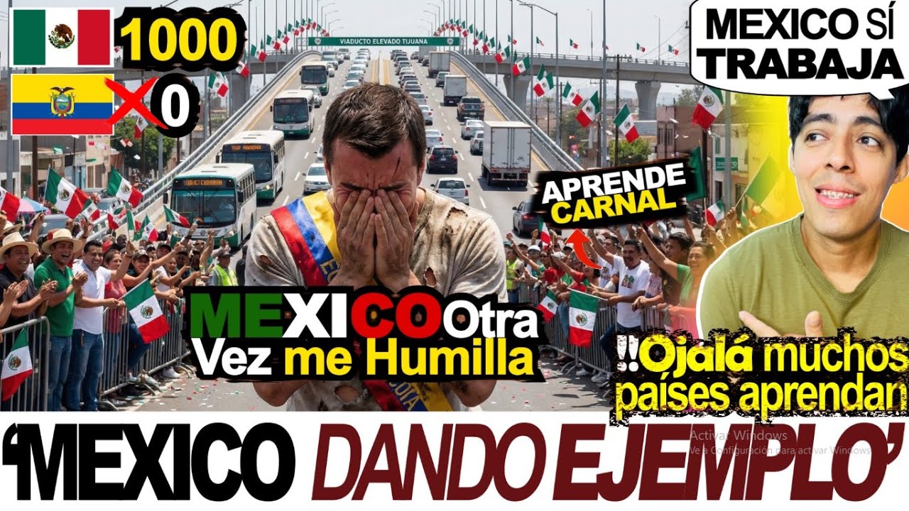 ✅🇲🇽BUENAS NOTICIAS! 🇲🇽MEXICO Inaugura un VIADUCTO ELEVADO de 9KM en la FRONTERA con EEUU🇺🇸