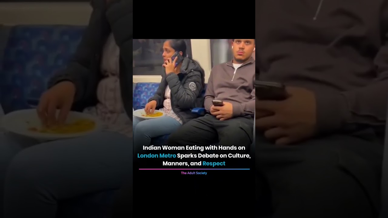 A video of an Indian origin woman eating rice and curry with her hands on the London Tube has gone v