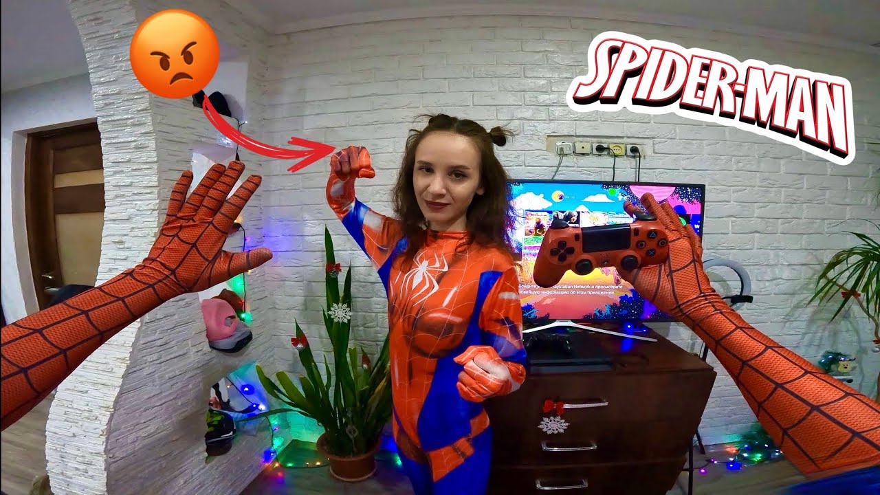 SPIDER-MAN IGNORES SPIDER-GIRL AND SHE GOES CRAZY (Funny Parkour POV)@LinaTime