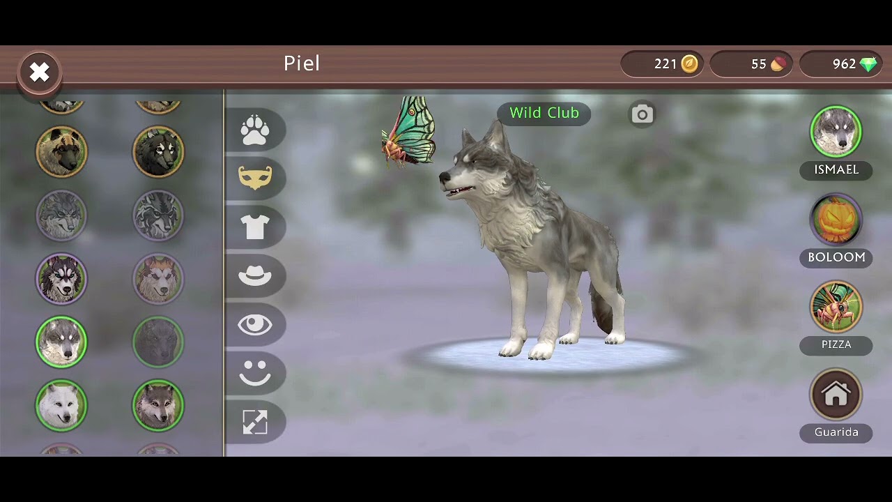 Calificando las skins del lobo en wildcraft 🐺🌲