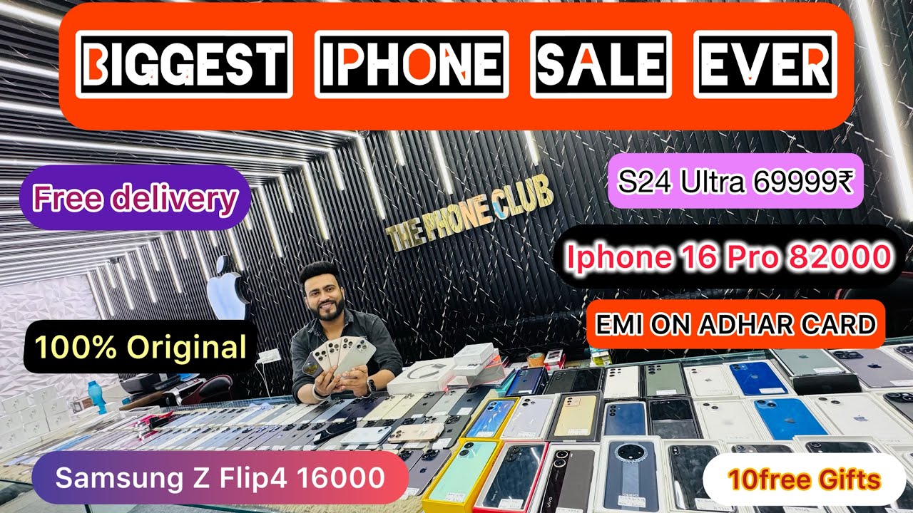Biggest Iphone Sale Ever 🔥| Cheapest Iphone Store | Second Hand Mobile | Iphone 15Pro | S24 Ultra