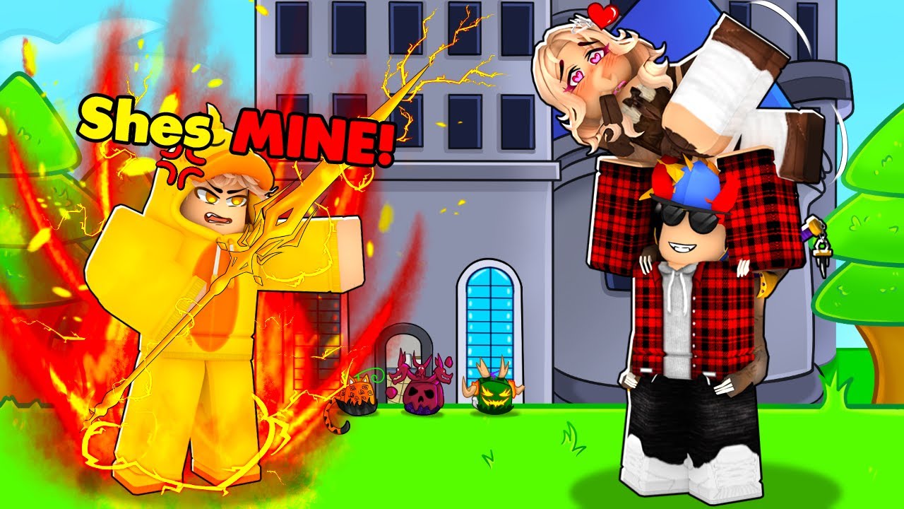 This Girl CHEATED On Him For Me... (ROBLOX BLOX FRUIT)