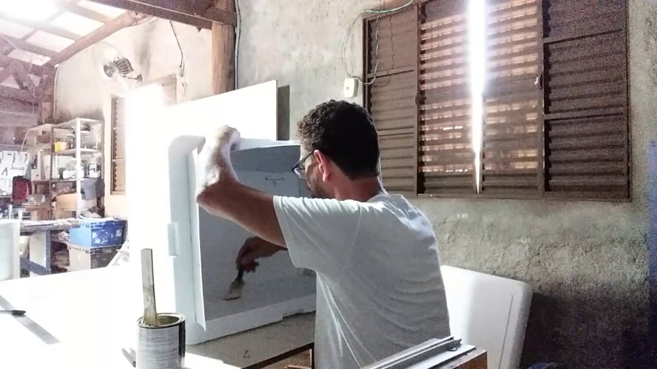 Revestindo ou forrar caixa de isopor 5°parte