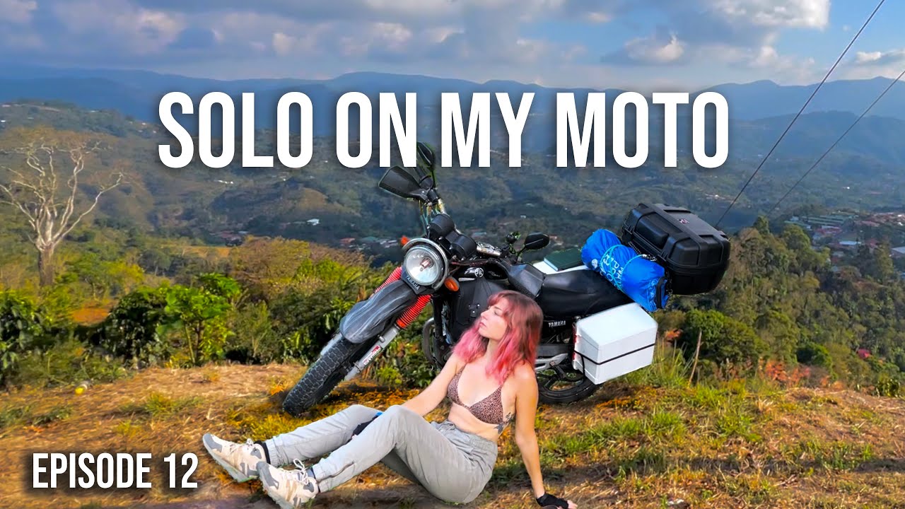 Moto Camping Alone on Volcanos in Costa Rica