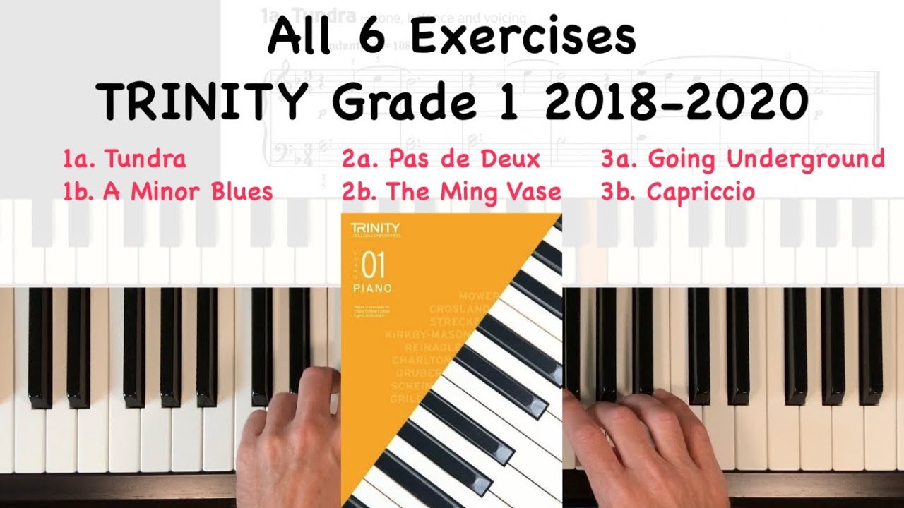 TRINITY Grade 1 Piano (2018-20): All 6 Exercises
