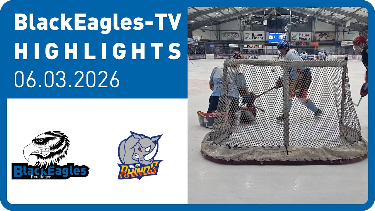 Highlights vom Halbfinale Spiel 3 BlackEagles Reutlingen vs Baden Rhinos (26.03.2026)