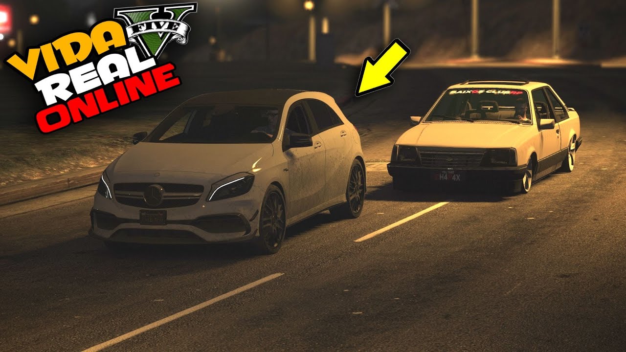 GTA V : VIDA REAL - RACHA CONTRA A MERCEDES DO VELHO A REVANCHE !! #286
