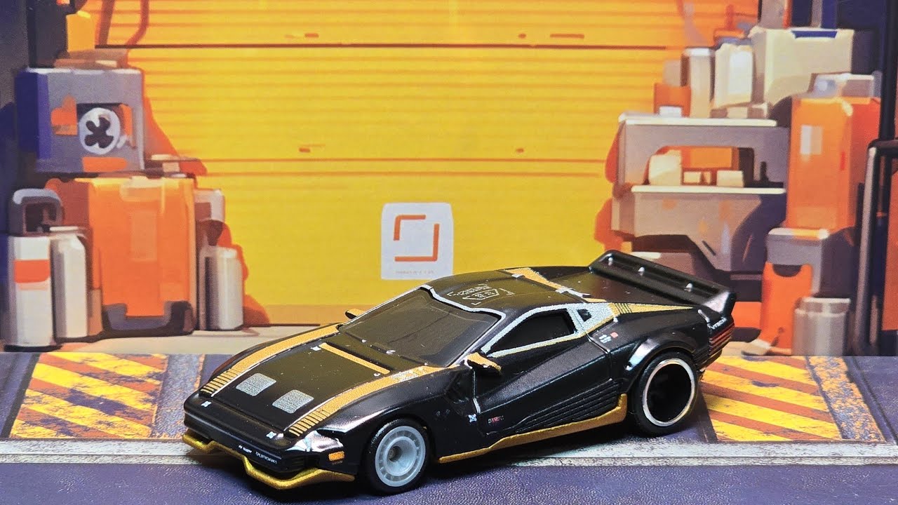 Unboxing The Cyberpunk Quadra Turbo-R V-Tech by Hotwheels Premium 