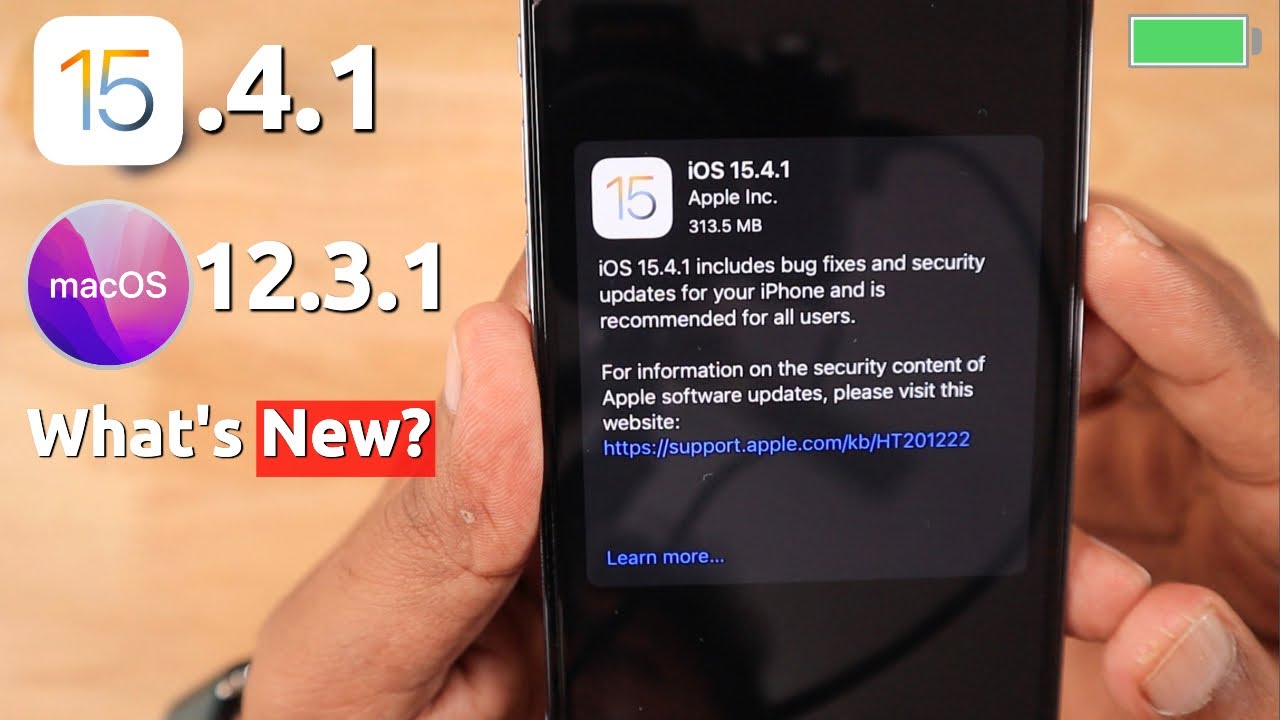 iOS 15.4.1 🔥 with iPhone BATTERY DRAIN FIX Released | What's New?