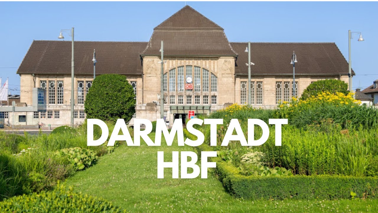 4K Walking Tour of Darmstadt Central Station (Darmstadt Hauptbahnhof)