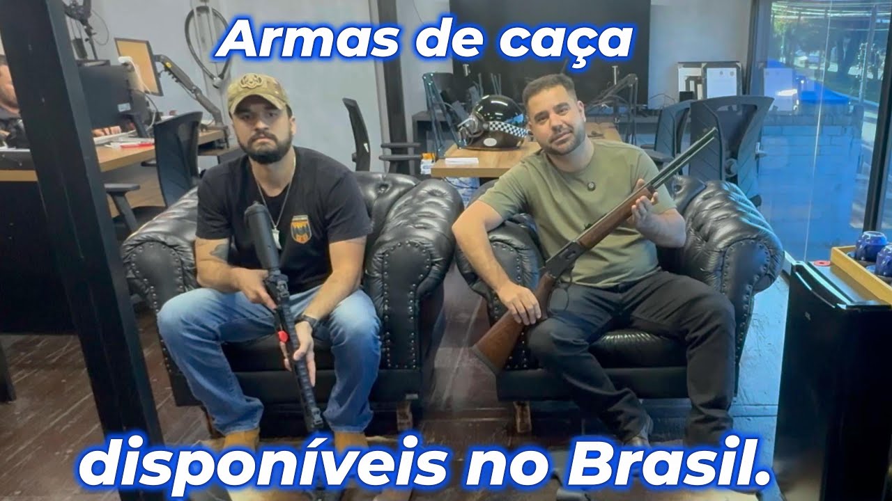 Armas para caça disponíveis no Brasil.