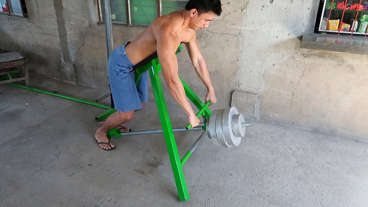 How to Make T Bar Row Machine - Best Homemade Gym Ideas