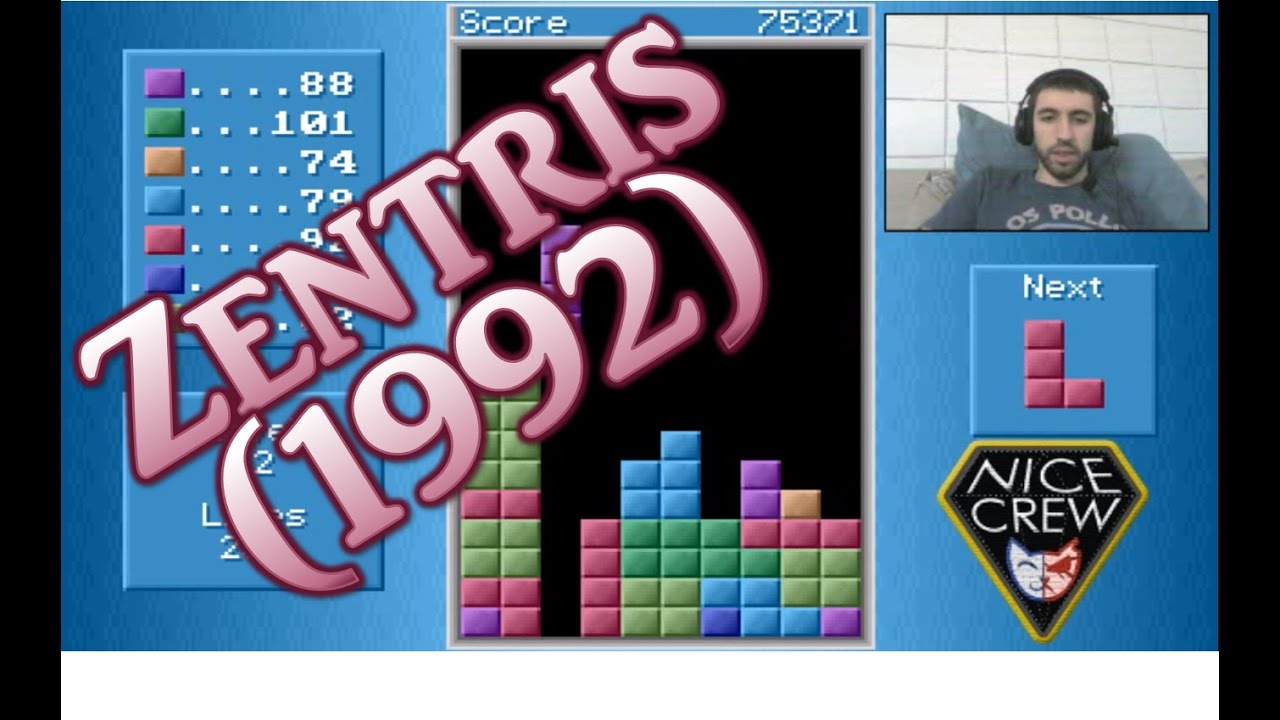 Let's Play Zentris! | 1992 | NiceCrew Does DOS