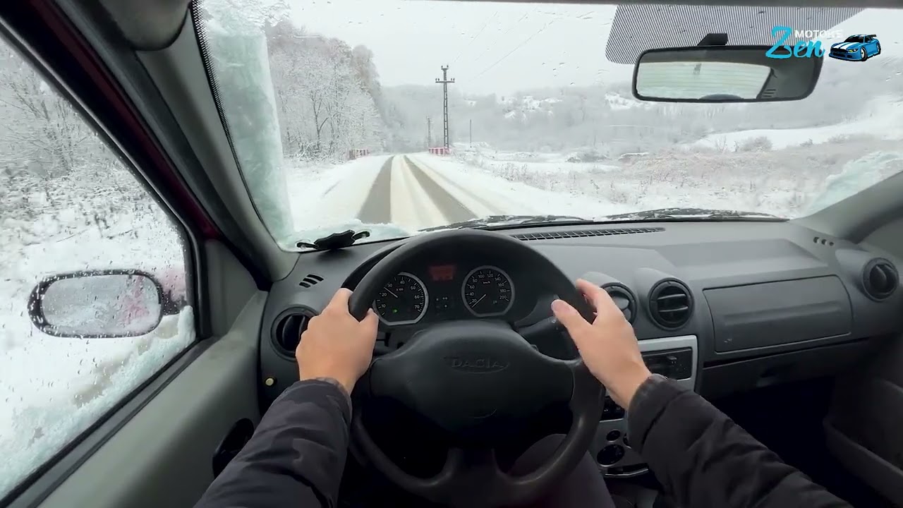 DACIA LOGAN 1.5 dCi   -FiRsT SnoW-  -POV-  (Iarna pe Ulita)