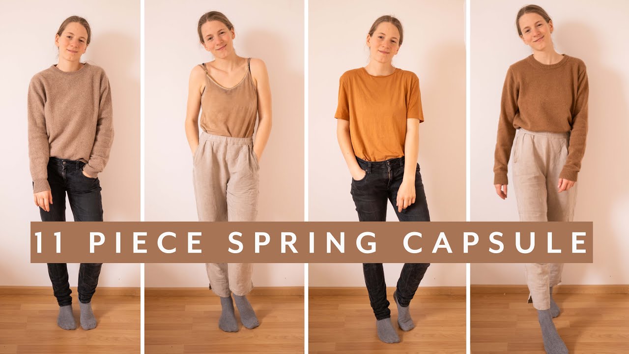 My Extreme Minimalist Spring Capsule Wardrobe - 11 Pieces, Try-on and Outfits