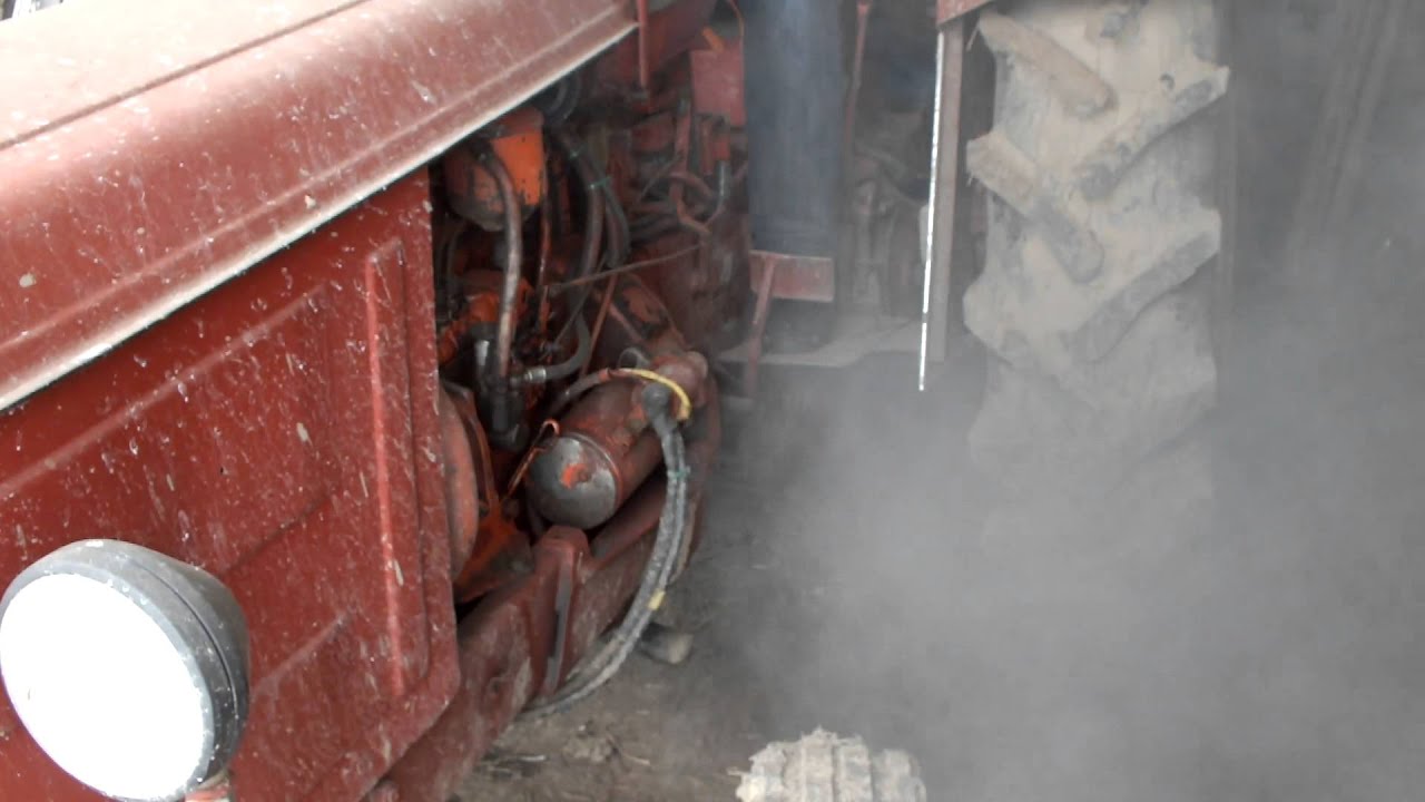 Motor Kaltstart / Engine cold start /  Traktor Porsche-Diesel Renault Super 4D