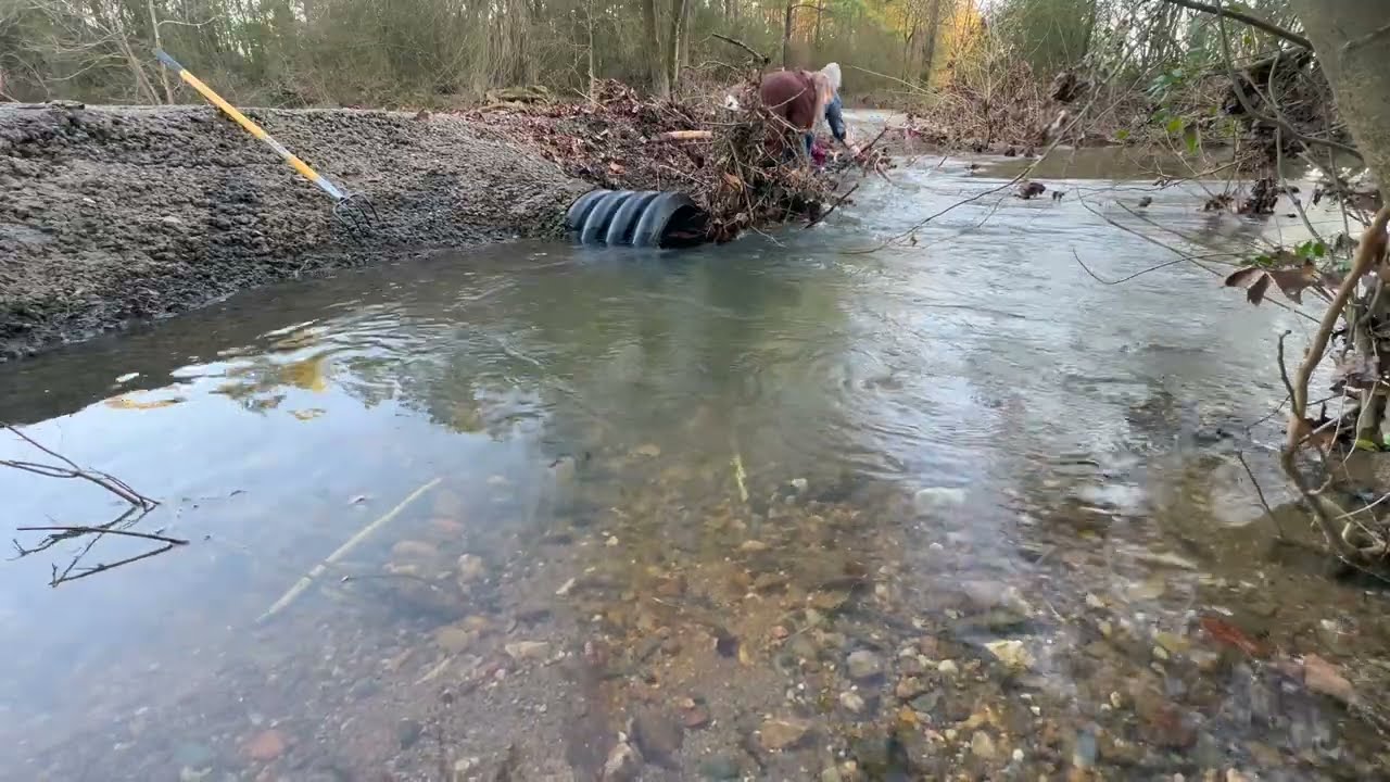 cleanup of big mess at culverts 2/11/23