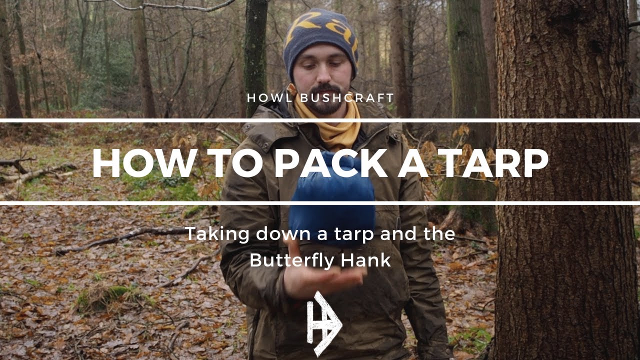 How to pack down a tarp - The Butterfly Hank