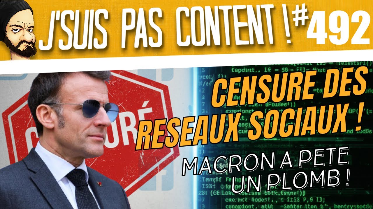 FIN des RESEAUX SOCIAUX pour les MOINS DE 15 ANS !!! [J'suis pas content ! #492]