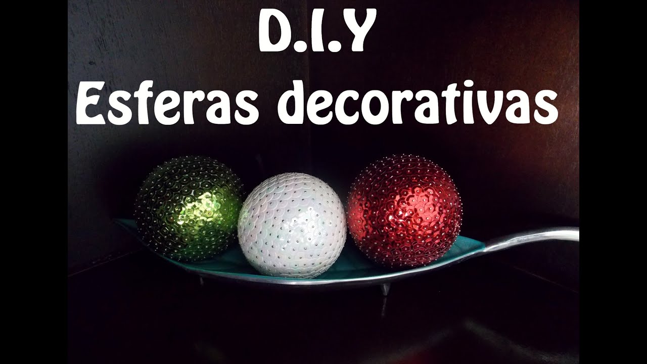 Como hacer esferas decorativas con lentejuela. Fácil, bonitas y económicas DIY