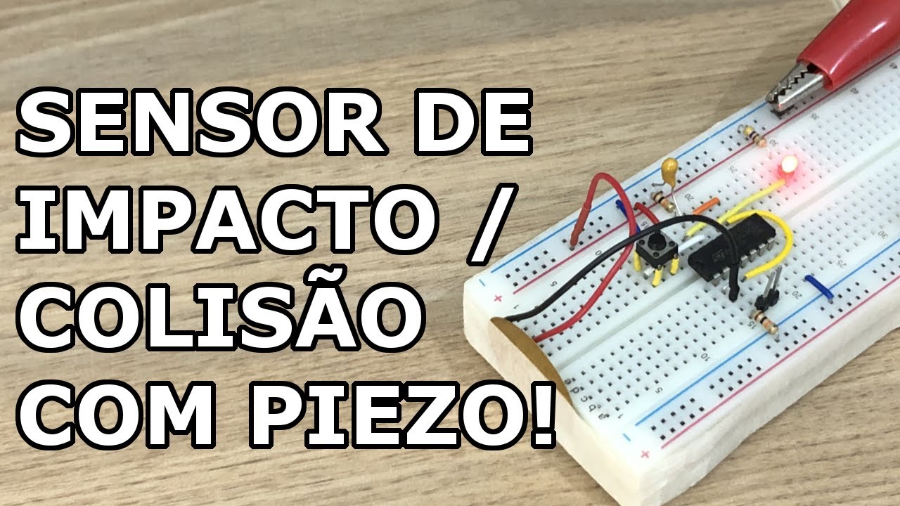 SIMPLES E EFICIENTE: SENSOR DE IMPACTO COM PIEZO!