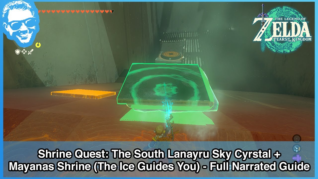 Shrine Quest: The South Lanayru Sky Crystal - Mayanas Shrine (The Ice Guides You) - Narrated Guide