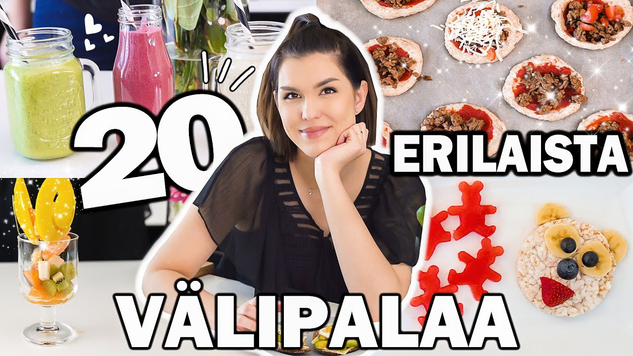 SAFKAA: 20 helppoa ja hyvää välipalaa 😍