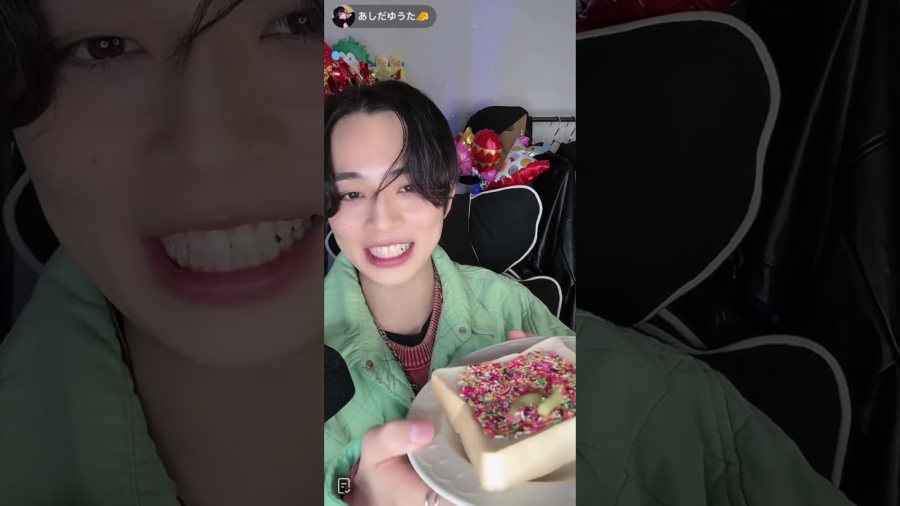 2025.12.12 あっちーカカ様Birthday企画配信🎂ケーキ(食パン)デコレーション🍫💓