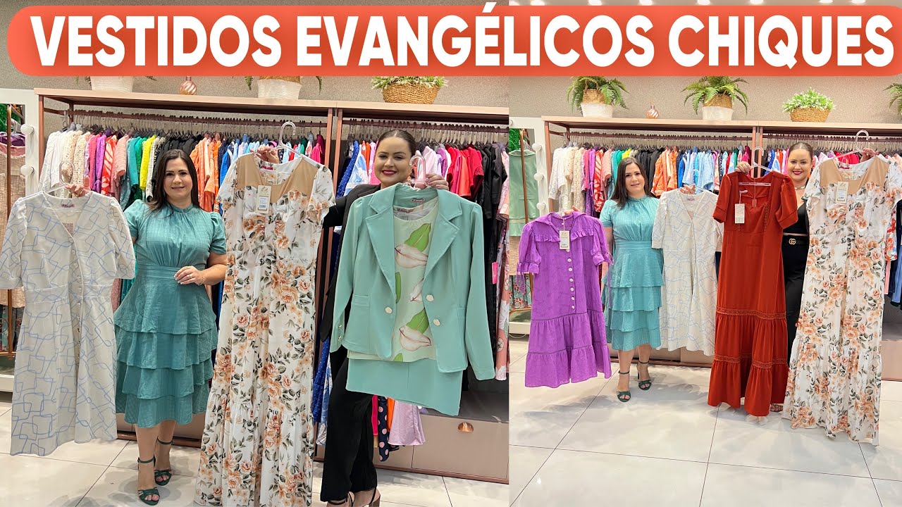 ￼ 😍Vestidos evangélicos chiques / DIRETO DA FABRICA.