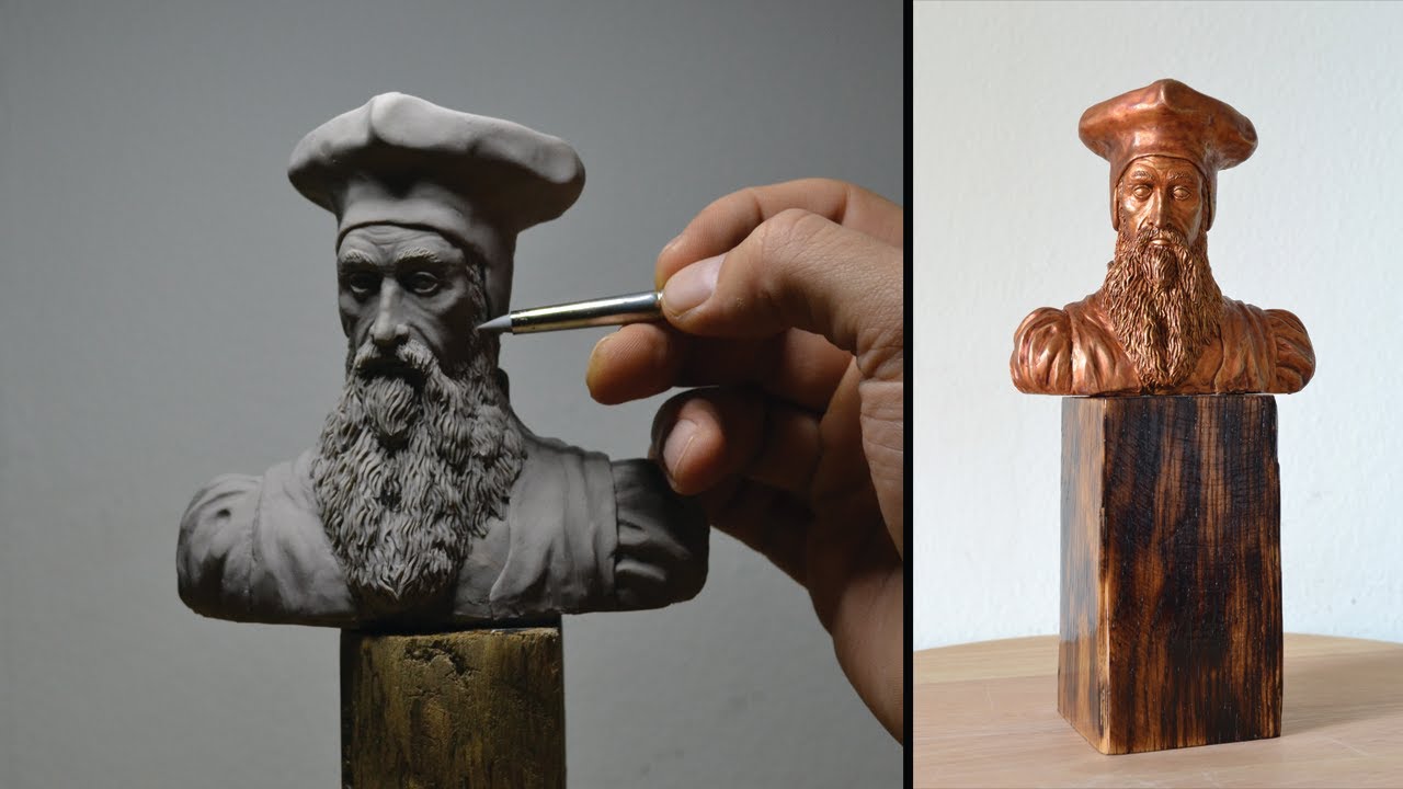 Sculpting Thomas Cranmer Bust