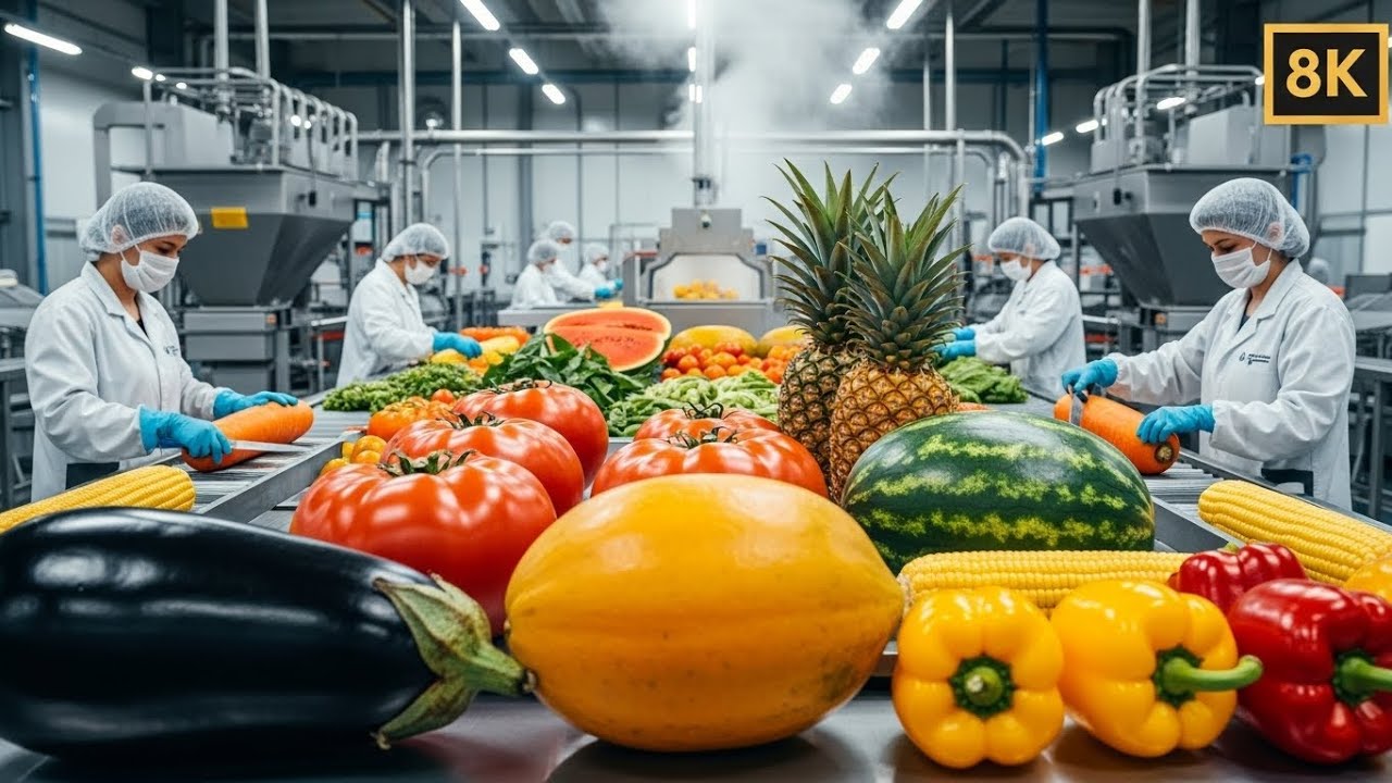 Inside a Modern Vegetable Processing Factory: From Farm-Fresh Harvest to Ready-to-Market Products