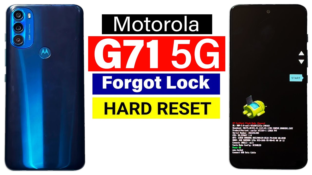 Moto G71 5G : Hard Reset & Pattern Unlock | Factory Reset (Without PC)