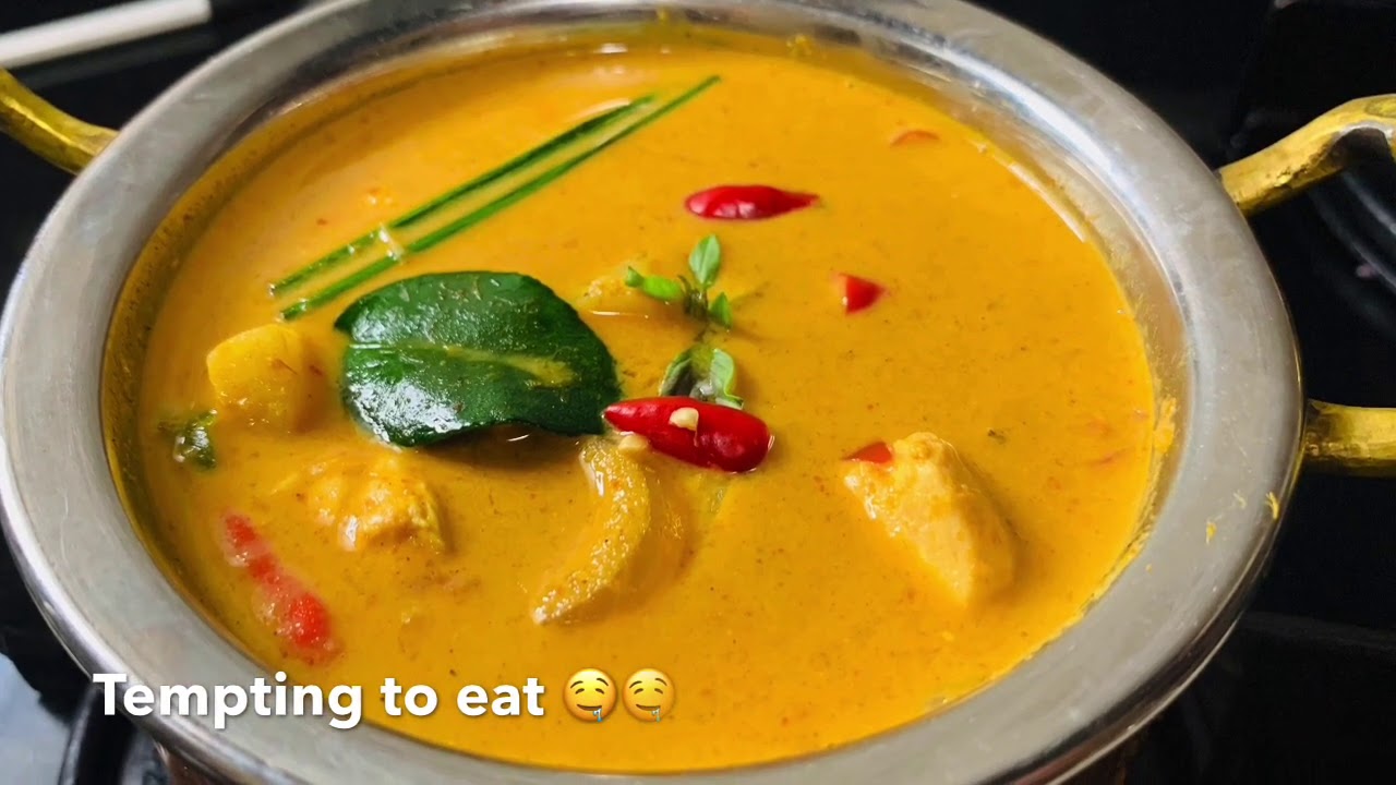 Thai yellow curry with chicken and vegetables by Preethi Ramasami | Recipe 139
