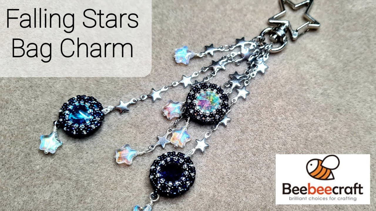 Falling Stars Bag Charm | BeeBeeCraft Product Share