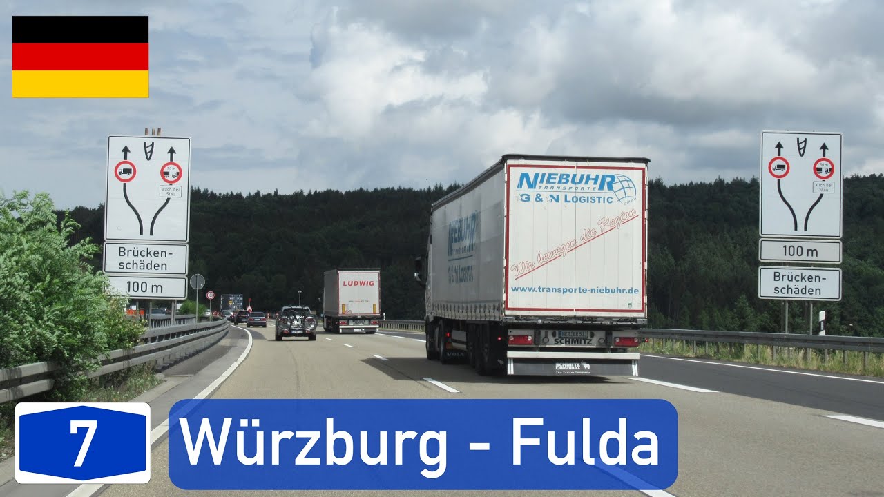 Germany: A7 Würzburg - Fulda