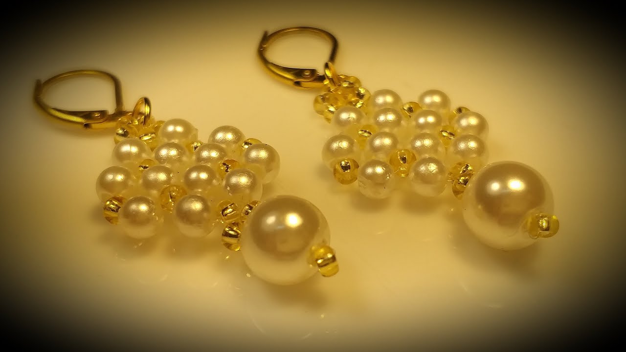 Hermosos y Elegantes Aros para Novias...Clase #454!!!