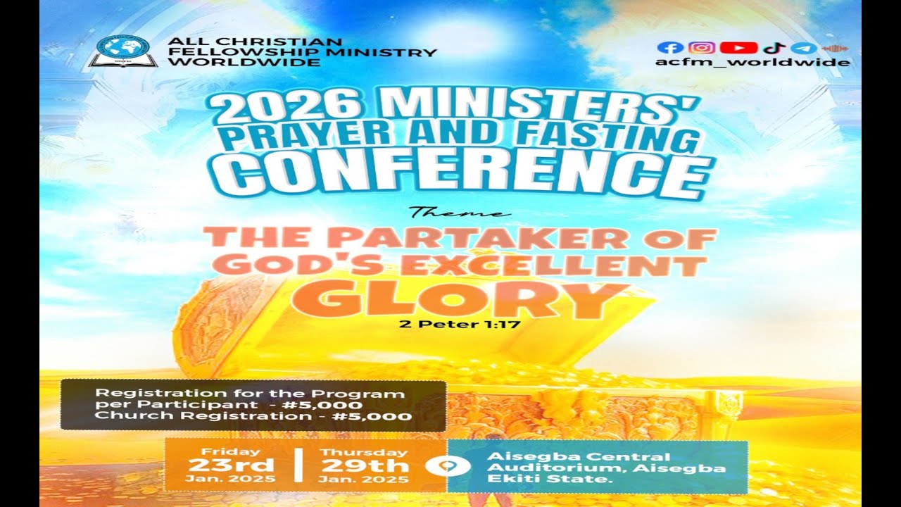 MINISTERS' PRAYER WEEK 2026 || THE PARTAKER 0F G0D'S EXCELLENT GLORY|| DAY 4 NIGHT SESSION -,
