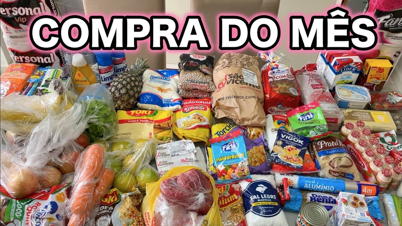 COMPRAS DO M&Ecirc;S DO MERCADO DE M&Atilde;E SOLO DE G&Ecirc;MEOS