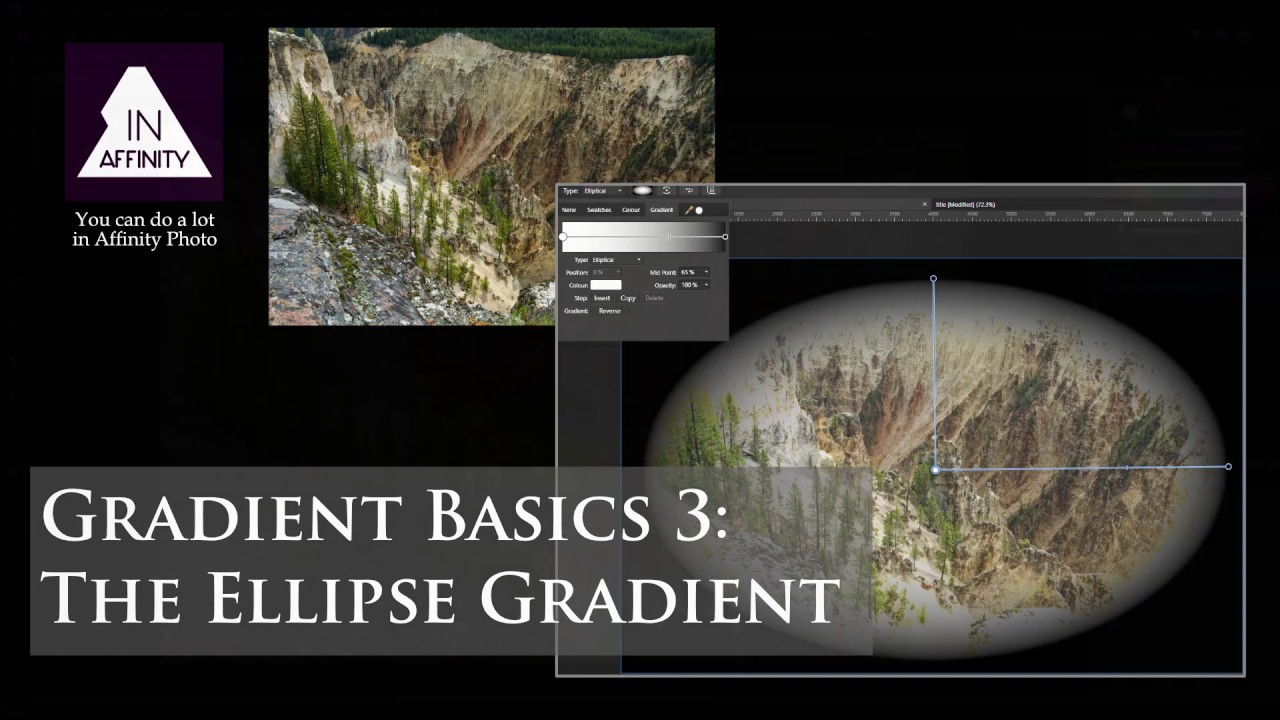 Gradient Basics 3: Elliptical Gradient (using Affinity Photo)