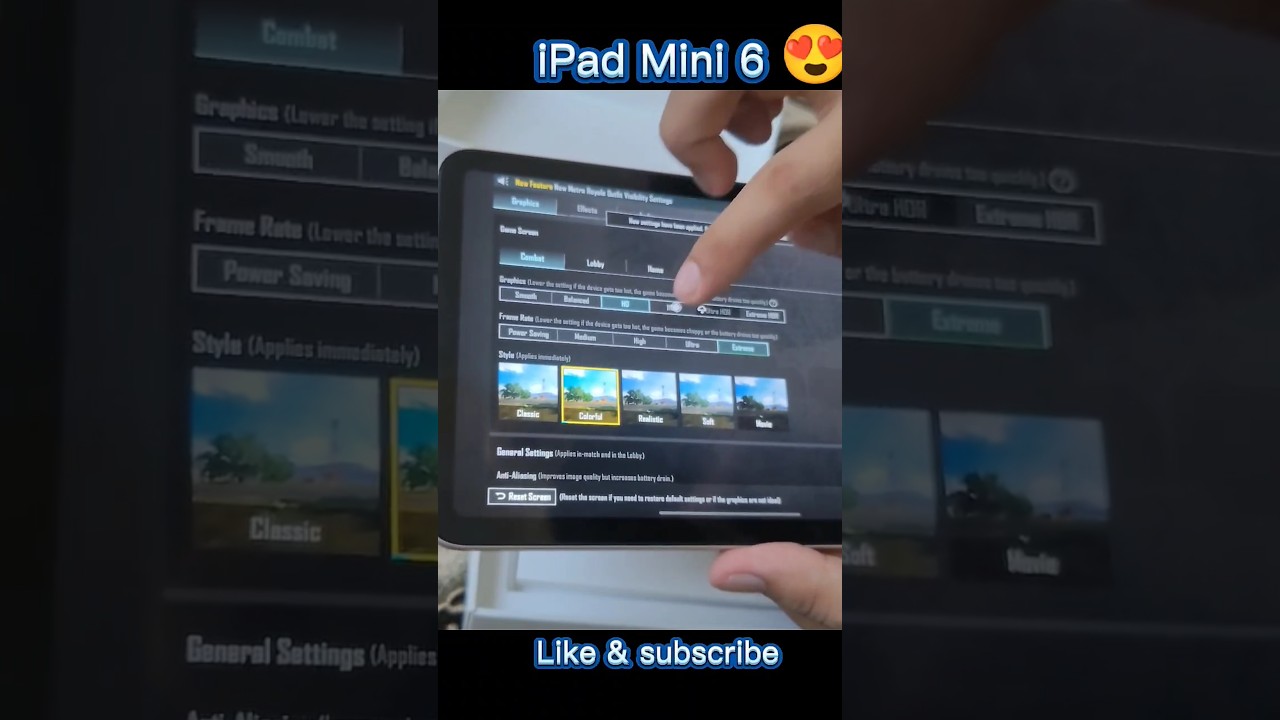 iPad Mini 6 PUBG Mobile test🔥 Amazing Device 120 FPS OR 60 FPS? #pubgmobile #ipadmini6 #ipad