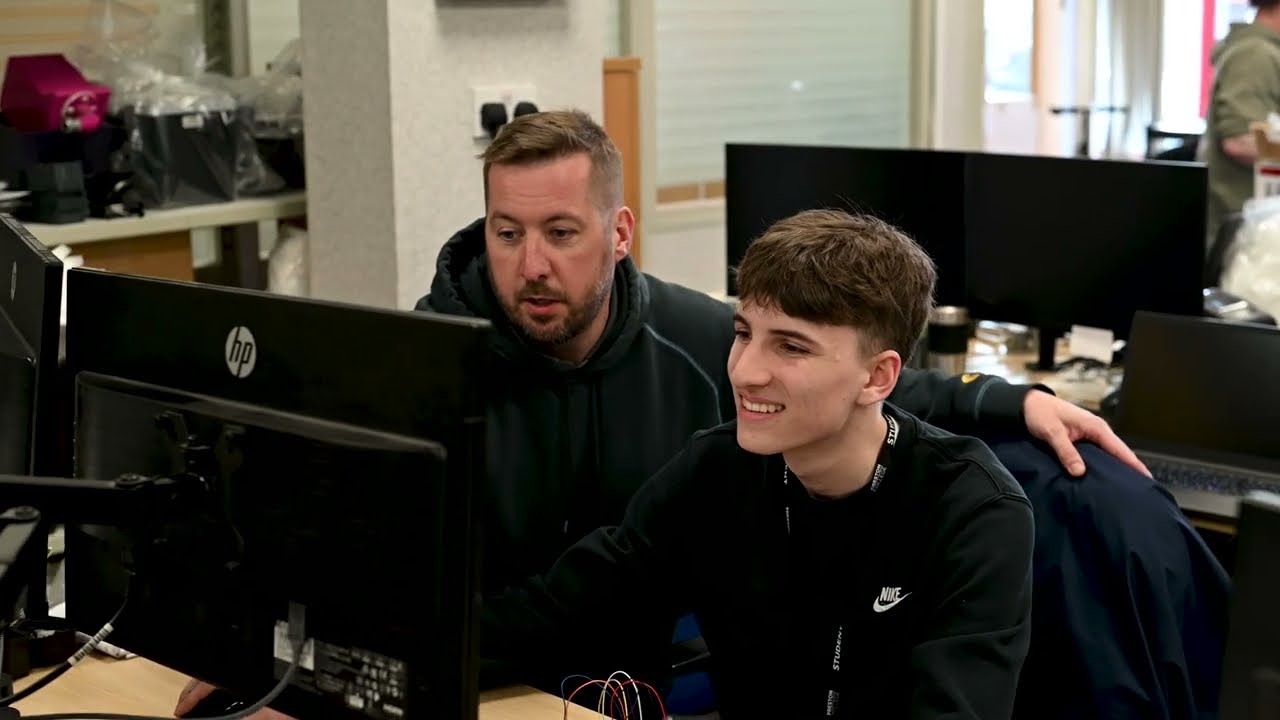 Preston College student Tom talks about his Engineering T Level