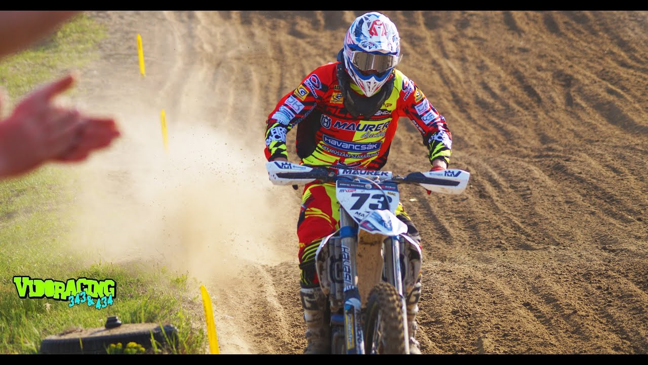 Bence Szvoboda and Peter Irt Battle at Monor Mx Track   #vidoracing