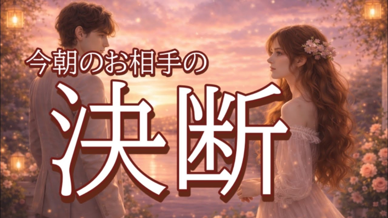 【流れが変わった…!!😭】今朝のお相手の決断💓恋愛タロット占い