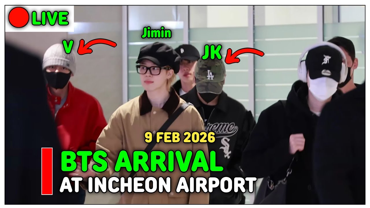 🔴BTS Arrival - at Incheon Airport today  Live #bts